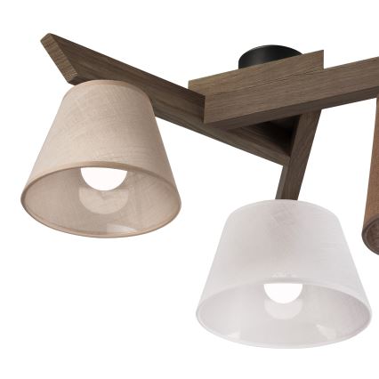 Brilagi - LED Mennyezeti lámpa ANTHONY 3xE14/40W/230V tölgy dió