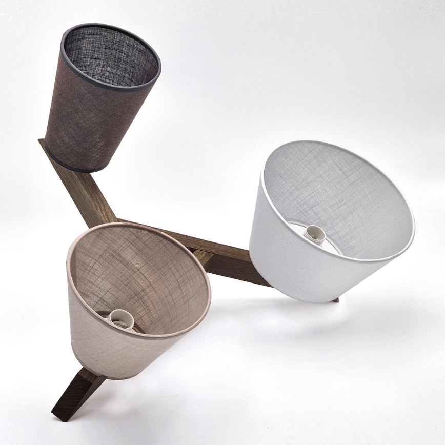 Brilagi - LED Mennyezeti lámpa ANTHONY 3xE14/40W/230V tölgy dió