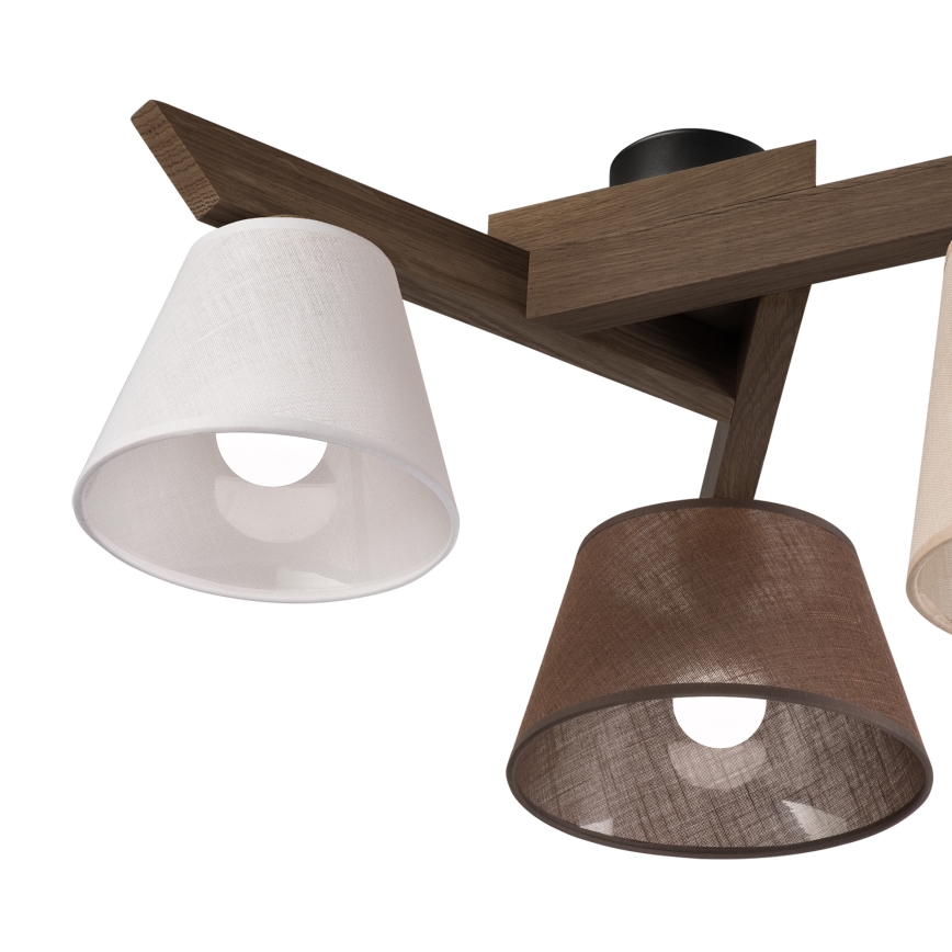 Brilagi - LED Mennyezeti lámpa ANTHONY 3xE14/40W/230V tölgy dió