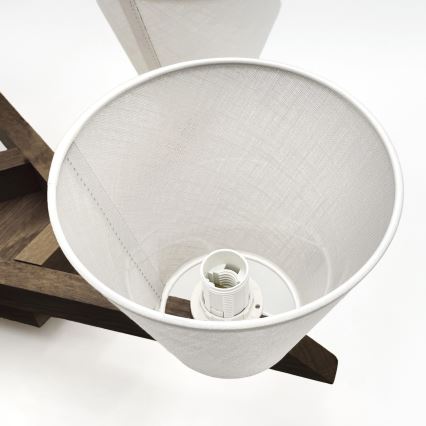 Brilagi - LED Felületre szerelhető csillár ANTHONY 5xE14/40W/230V tölgy dió/fehér