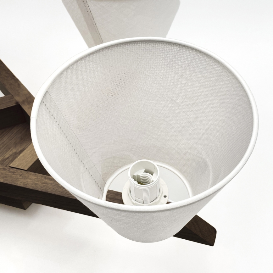 Brilagi - LED Felületre szerelhető csillár ANTHONY 5xE14/40W/230V tölgy dió/fehér