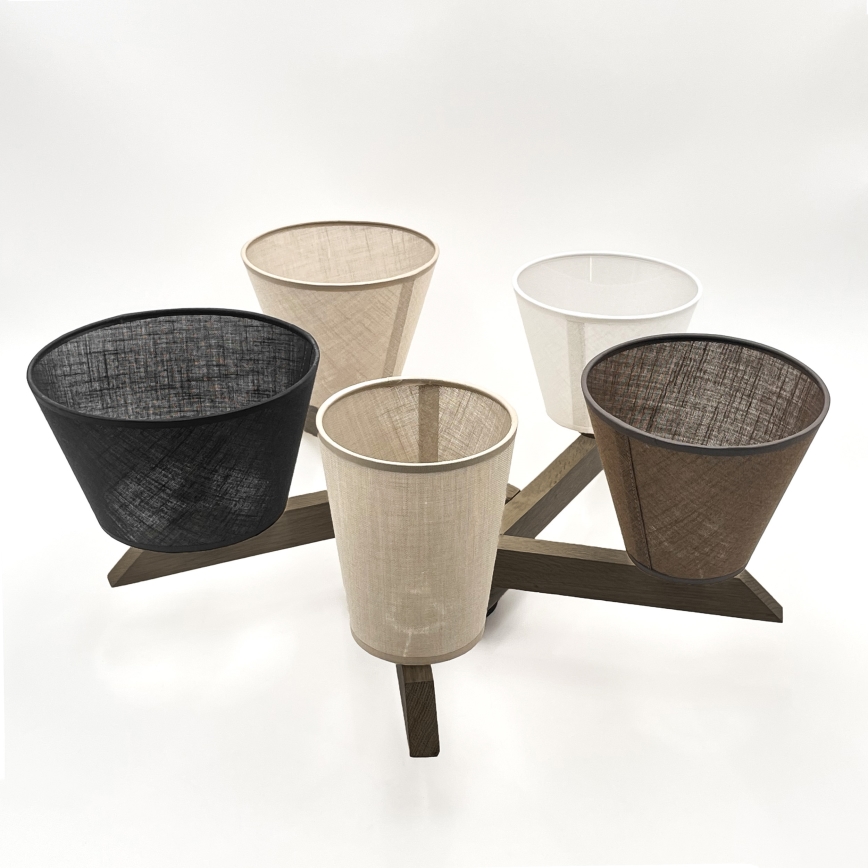 Brilagi - LED Mennyezeti lámpa ANTHONY 5xE14/40W/230V tölgy dió