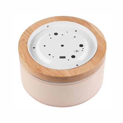 Brilagi - LED mennyezeti lámpa BELLADONNA 1xE27/15W/230V átm. 30 cm bézs/dió