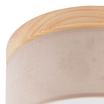 Brilagi - LED mennyezeti lámpa BELLADONNA 1xE27/15W/230V átm. 30 cm bézs/fenyő