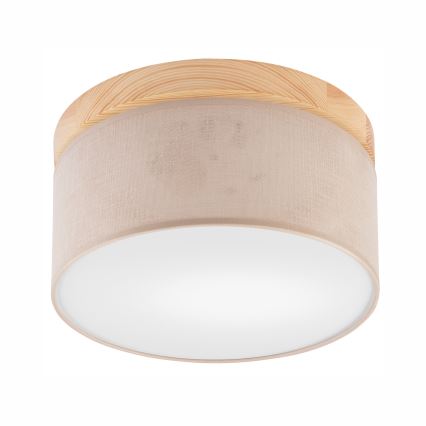 Brilagi - LED mennyezeti lámpa BELLADONNA 1xE27/15W/230V átm. 30 cm bézs/fenyő