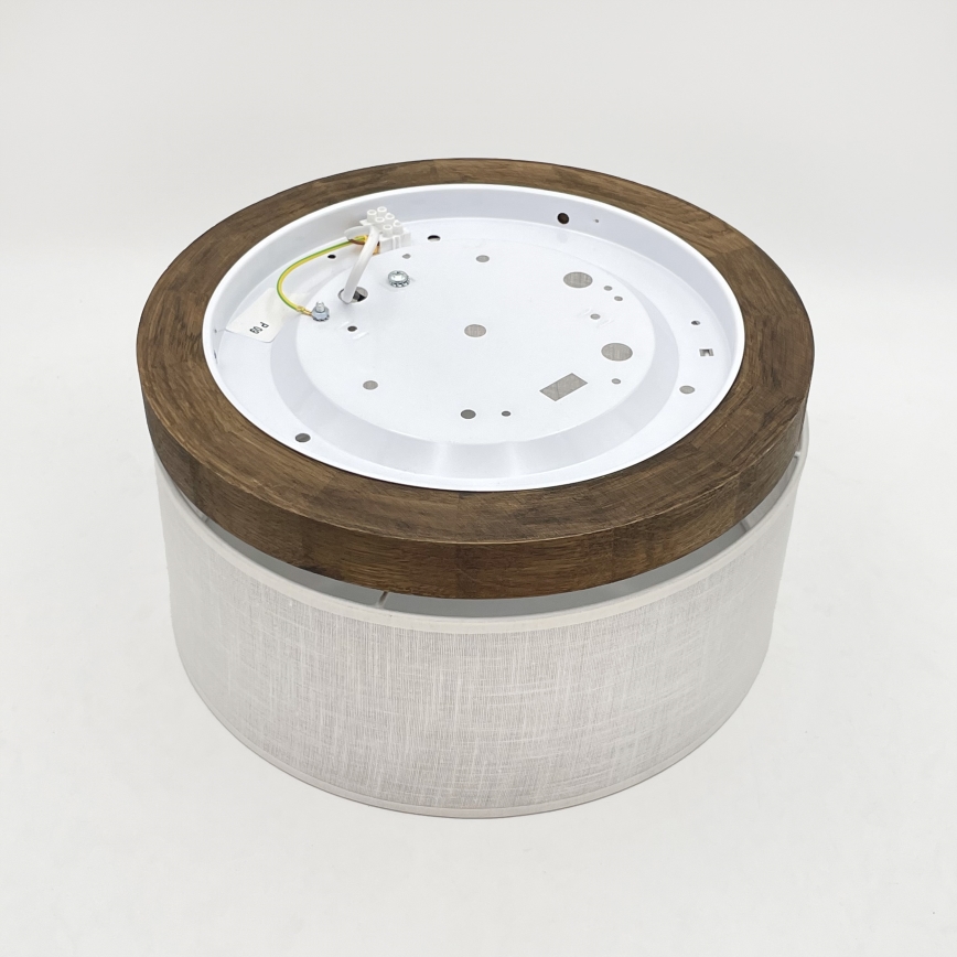 Brilagi - LED mennyezeti lámpa BELLADONNA 1xE27/15W/230V átm. 30 cm fehér/dió tölgy