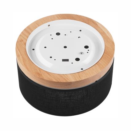 Brilagi - LED mennyezeti lámpa BELLADONNA 1xE27/15W/230V átm. 30 cm fekete/dió