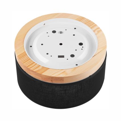 Brilagi - LED mennyezeti lámpa BELLADONNA 1xE27/15W/230V átm. 30 cm fekete/fenyő