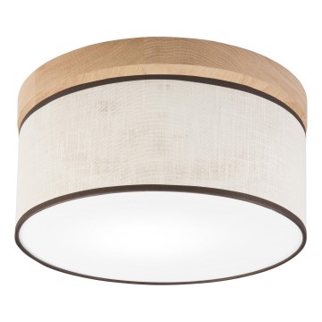 Brilagi - LED Mennyezeti lámpa BELLADONNA 1xE27/15W/230V átm. 30 cm krémes/tölgy