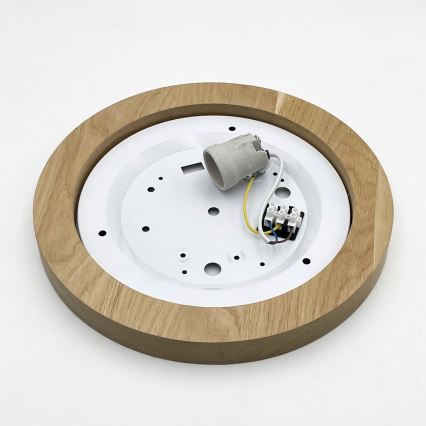 Brilagi - LED Mennyezeti lámpa BELLADONNA 1xE27/15W/230V átm. 30 cm krémes/tölgy