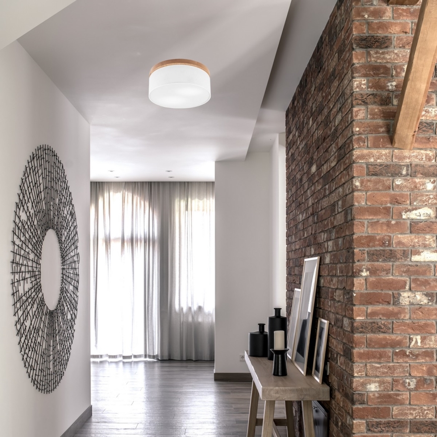 Brilagi - LED mennyezeti lámpa BELLADONNA 2xE27/15W/230V átm. 40 cm fehér/dió