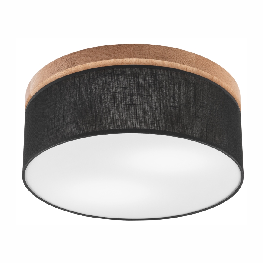 Brilagi - LED mennyezeti lámpa BELLADONNA 2xE27/15W/230V átm. 40 cm fekete/dub