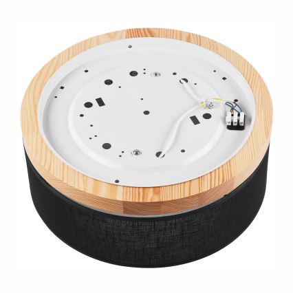 Brilagi - LED mennyezeti lámpa BELLADONNA 2xE27/15W/230V átm. 40 cm fekete/fenyő