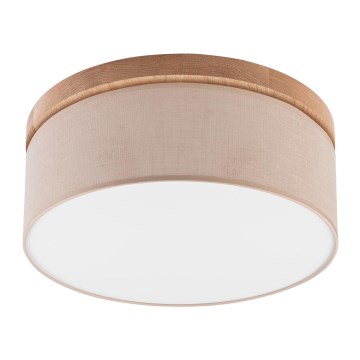 Brilagi - LED mennyezeti lámpa BELLADONNA 2xE27/15W/230V átm. 40 cm bézs/dió