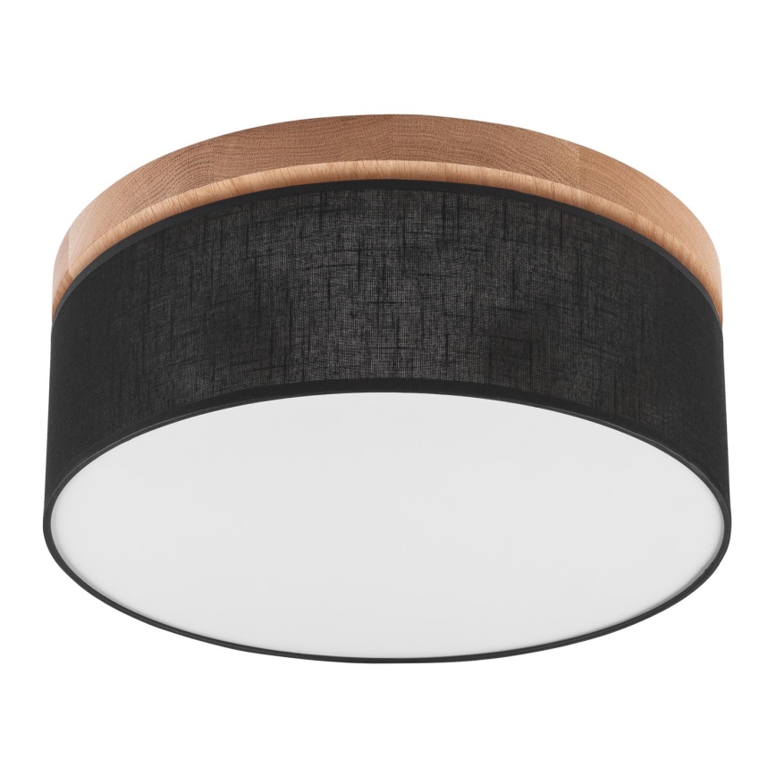 Brilagi - LED mennyezeti lámpa BELLADONNA 2xE27/15W/230V átm. 40 cm fekete/dub