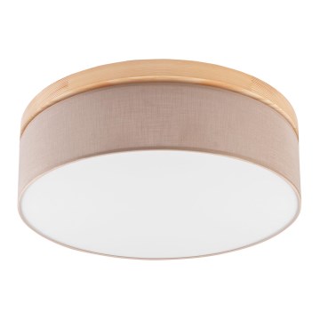 Brilagi - LED mennyezeti lámpa BELLADONNA 3xE27/15W/230V átm. 50 cm bézs/fenyő