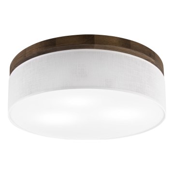 BRILAGI - LED mennyezeti lámpa BELLADONNA 3xE27/15W/230V átm. 50 cm fehér/tölgy-dió