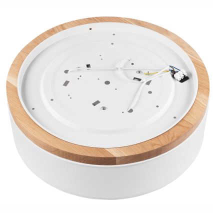 Brilagi - LED mennyezeti lámpa BELLADONNA 3xE27/15W/230V átm. 50 cm fehér/tölgy