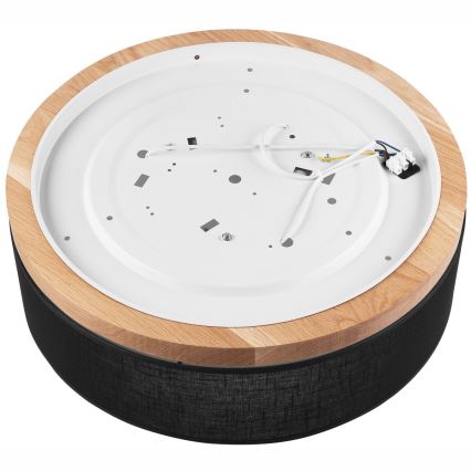 Brilagi - LED mennyezeti lámpa BELLADONNA 3xE27/15W/230V átm. 50 cm fekete/tölgy