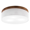 BRILAGI - LED mennyezeti lámpa BELLADONNA 3xE27/15W/230V Ø 50 cm fehér/cseresznye tölgy