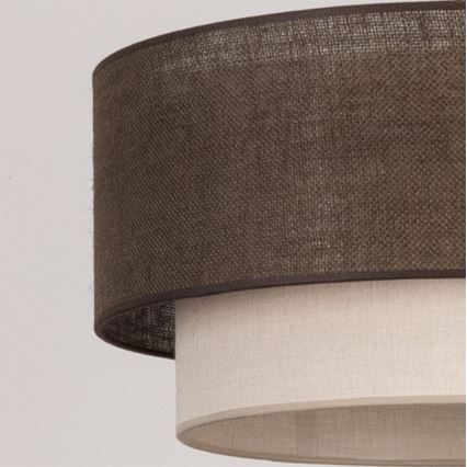 Brilagi - LED mennyezeti lámpa BOHO ECO 1xE27/10W/230V, Ø 40 cm, barna/krémszínű