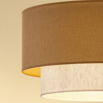Brilagi - LED mennyezeti lámpa BOHO ECO 1xE27/10W/230V Ø 40 cm bézs/krém