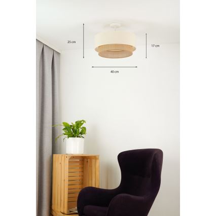 Brilagi - LED mennyezeti lámpa BOHO STYLE 1xE27/15W/230V átm. 40 cm
