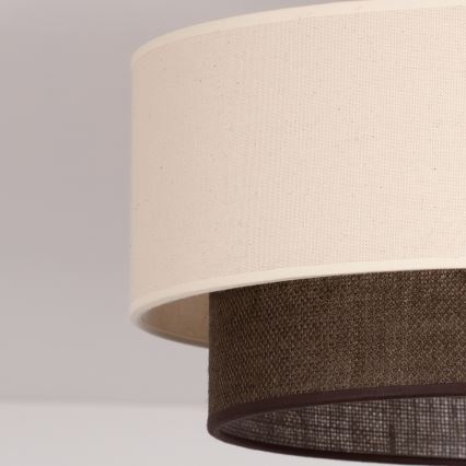 Brilagi - LED mennyezeti lámpa BOHO STYLE 1xE27/15W/230V Ø 40 cm krémszínű/barna