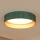 Brilagi - LED Mennyezeti lámpa BOSTON ROLLER LED/24W/230V átm. 45 cm szalma zöld/arany