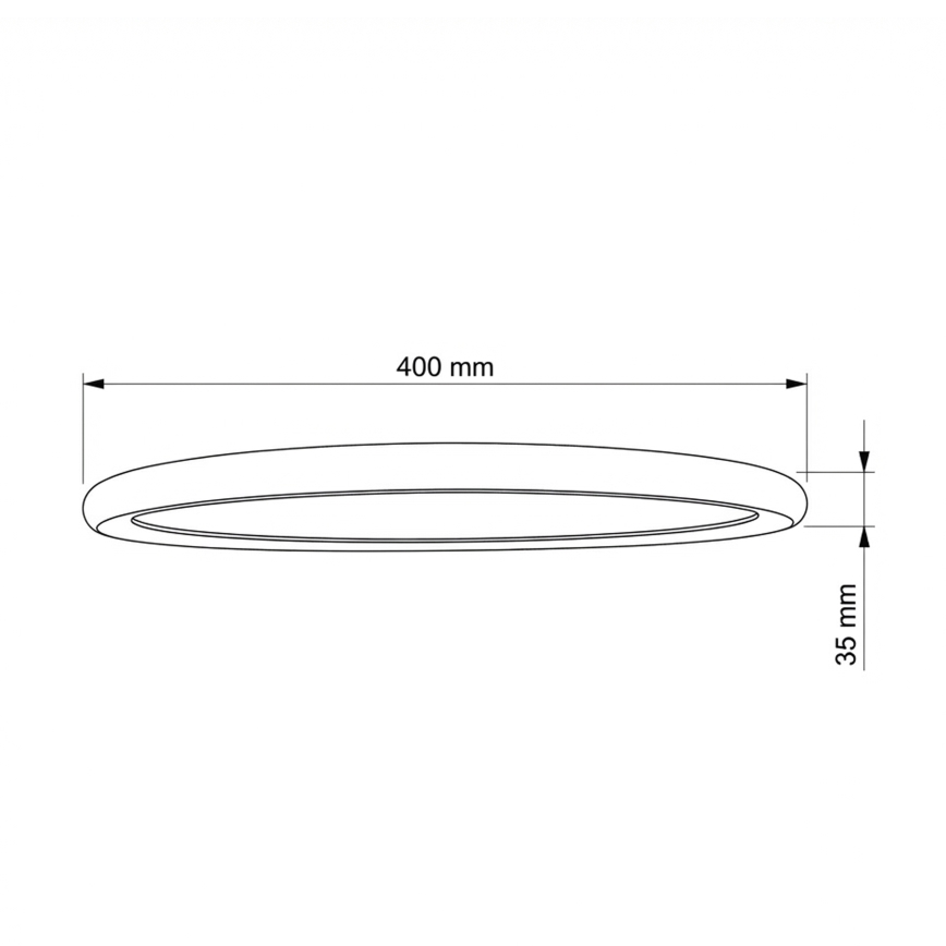 Brilagi - LED mennyezeti lámpa CARLOS LED/24W/230V átm. 40 cm fehér