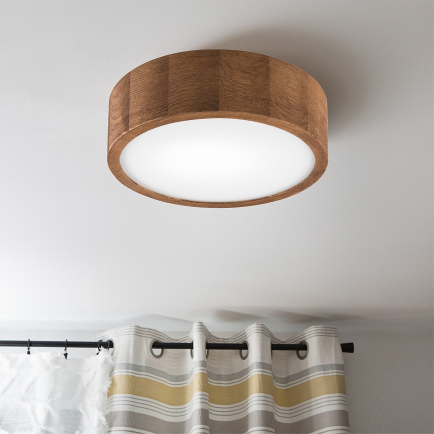 Brilagi - LED Mennyezeti lámpa CARVALHO 1xE27/60W/230V tölgy cseresznye átm. 27 cm