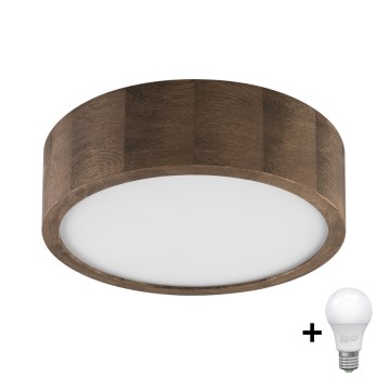 Brilagi - LED Mennyezeti lámpa CARVALHO 1xE27/60W/230V tölgy dió átm. 27 cm