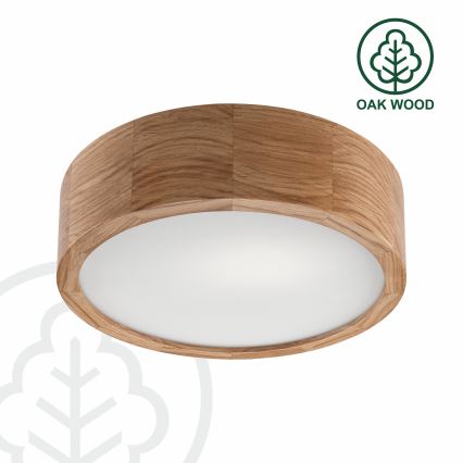 Brilagi - LED Mennyezeti lámpa CARVALHO 1xE27/60W/230V tölgy átmérő 27,5 cm