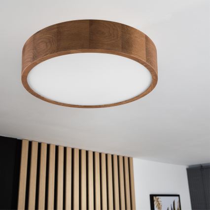 Brilagi - LED mennyezeti lámpa CARVALHO 2xE27/15W/230V tölgy/cseresznye átm. 37 cm