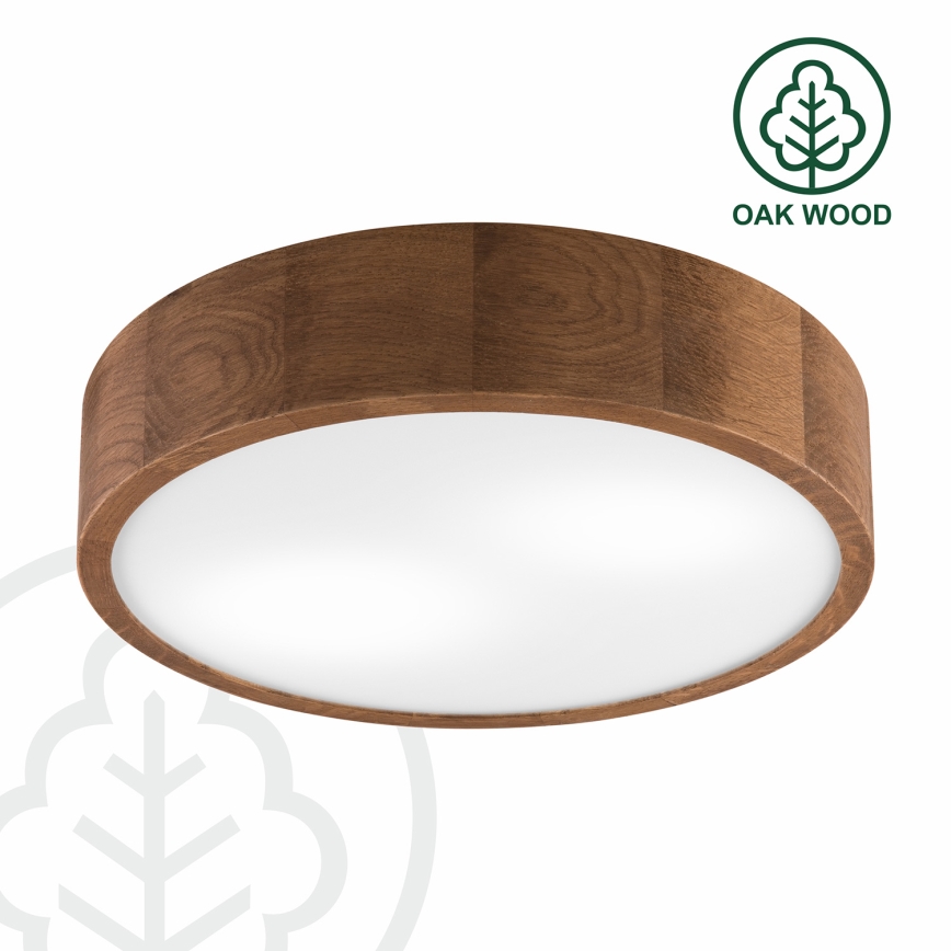 Brilagi - LED mennyezeti lámpa CARVALHO 2xE27/15W/230V tölgy/cseresznye átm. 37 cm