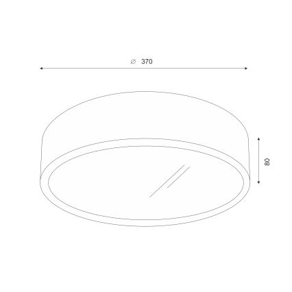 Brilagi - LED mennyezeti lámpa CARVALHO 2xE27/15W/230V tölgy/cseresznye átm. 37 cm