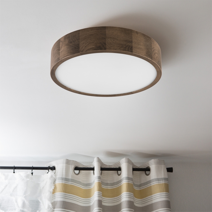 Brilagi - LED Mennyezeti lámpa CARVALHO 2xE27/60W/230V tölgy dió átm. 37 cm