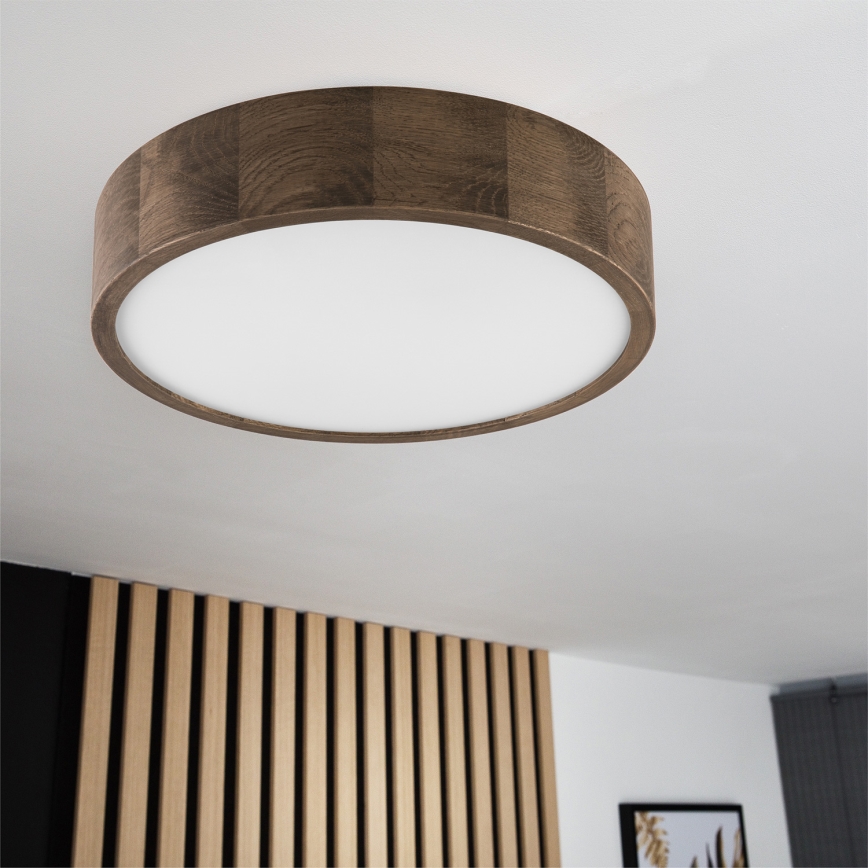 Brilagi - LED Mennyezeti lámpa CARVALHO 2xE27/60W/230V tölgy dió átm. 37 cm