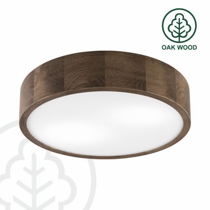 Brilagi - LED Mennyezeti lámpa CARVALHO 2xE27/60W/230V tölgy dió átm. 37 cm