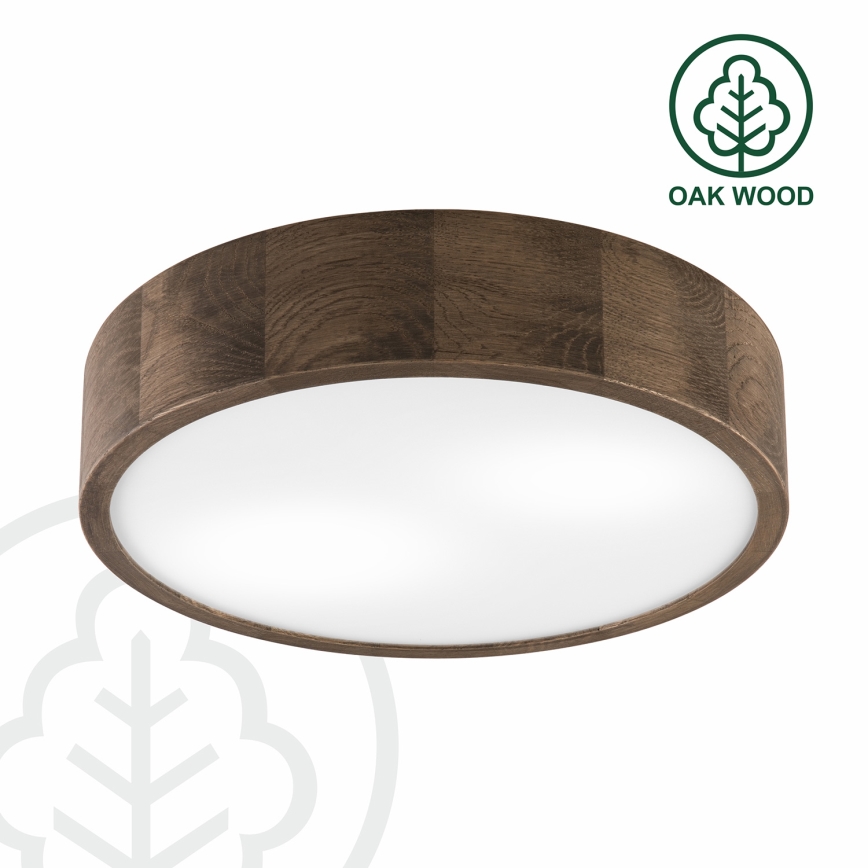 Brilagi - LED Mennyezeti lámpa CARVALHO 2xE27/60W/230V tölgy dió átm. 37 cm