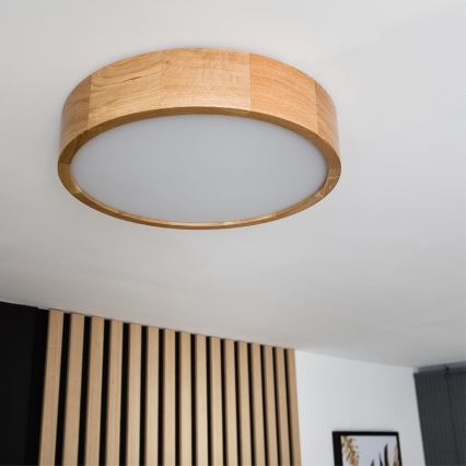 Brilagi - LED Mennyezeti lámpa CARVALHO 2xE27/60W/230V tölgy átmérő 37,5 cm