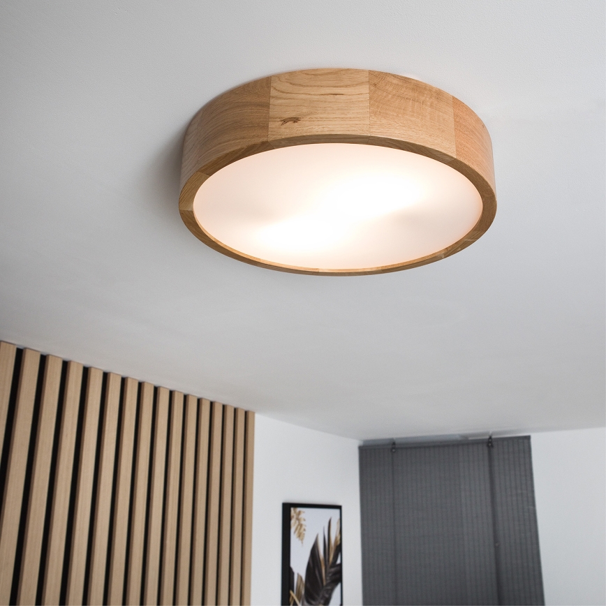 Brilagi - LED Mennyezeti lámpa CARVALHO 2xE27/60W/230V tölgy átmérő 37,5 cm