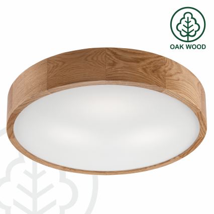 Brilagi - LED Mennyezeti lámpa CARVALHO 3xE27/60W/230V tölgy átmérő 47,5 cm