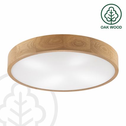 Brilagi - LED mennyezeti lámpa CARVALHO 4xE27/60W/230V tölgy, átmérő 57,5 cm
