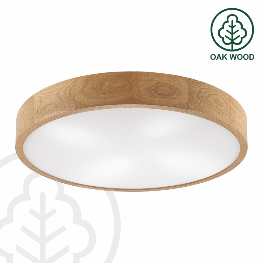 Brilagi - LED mennyezeti lámpa CARVALHO 4xE27/60W/230V tölgy, átmérő 57,5 cm