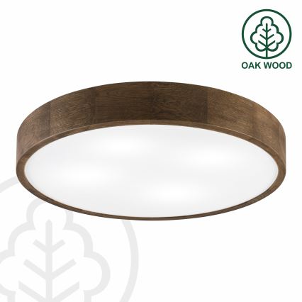 Brilagi - LED mennyezeti lámpa CARVALHO 4xE27/60W/230V tölgy-dió átm. 57,5 cm