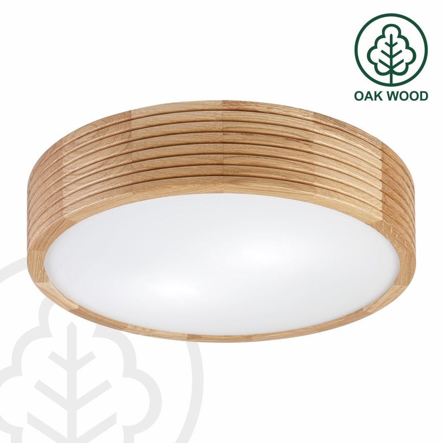Brilagi - LED mennyezeti lámpa CARVALHO MODERN 2xE27/60W/230V átm. 37,5 cm tölgy
