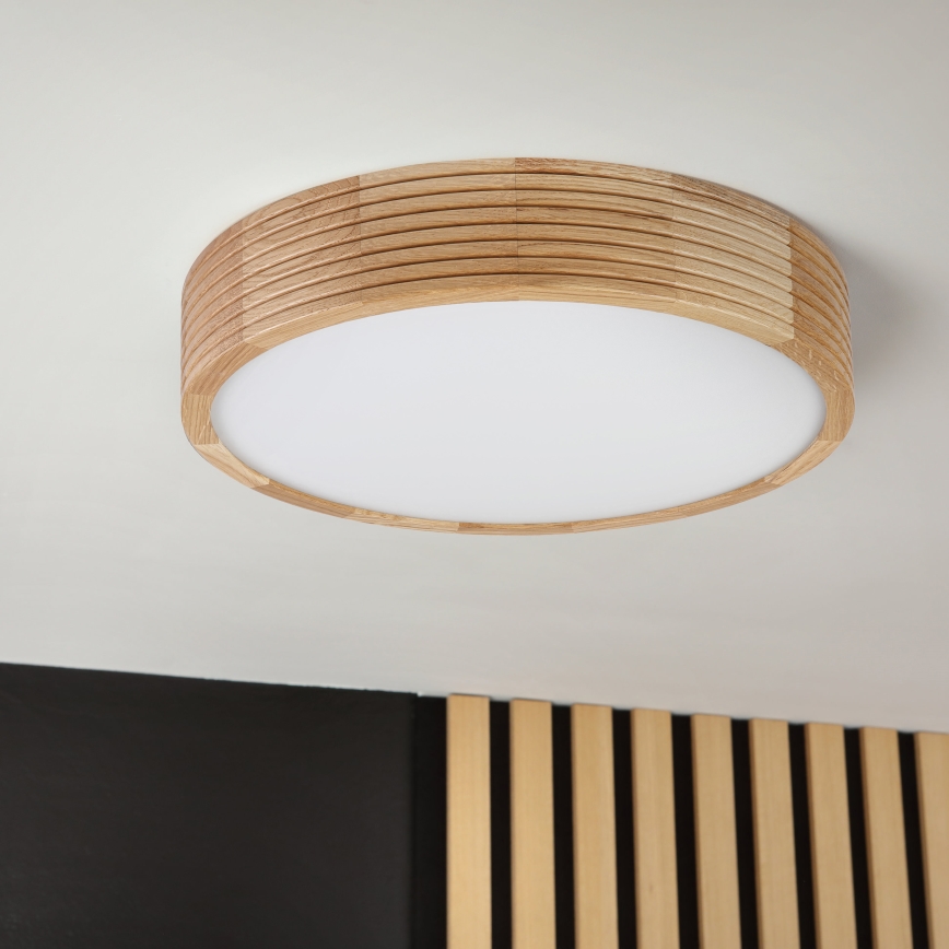 Brilagi - LED mennyezeti lámpa CARVALHO MODERN 2xE27/60W/230V átm. 37,5 cm tölgy