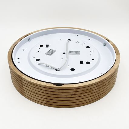 Brilagi - LED mennyezeti lámpa CARVALHO MODERN 2xE27/60W/230V átm. 37,5 cm tölgy