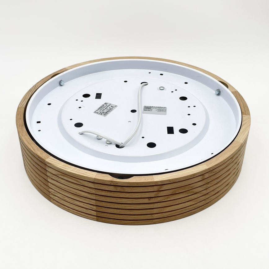 Brilagi - LED mennyezeti lámpa CARVALHO MODERN 2xE27/60W/230V átm. 37,5 cm tölgy